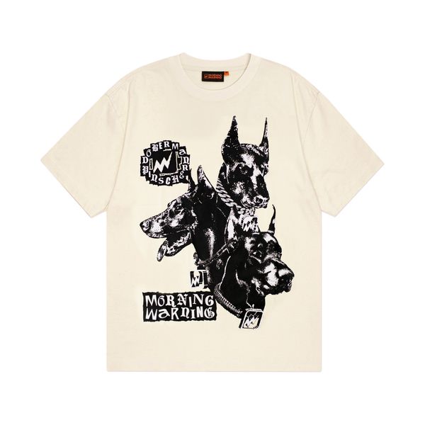  Dobermann Tee V2 - Cream 