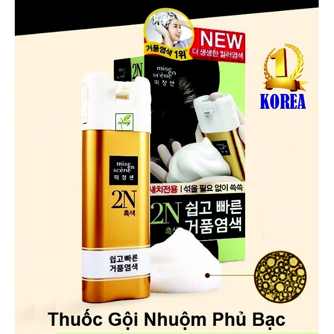 Thuốc Nhuộm Tóc Bạc Mise En Scene Easy & Speedy Foam Hair