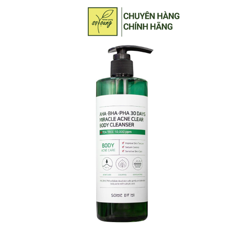  Sữa Tắm Làm Giảm Mụn SOME BY MI AHA-BHA-PHA 30 Days Miracle Acne Clear Body Cleanser 400g 