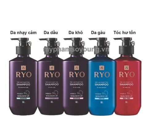  Dầu Gội Trị Rụng Tóc Ryo 400ml - Dầu Gội Đông Y Cao Cấp Chiết Xuất Nhân Sâm 