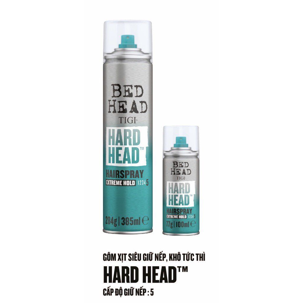 Keo Xịt Giữ Nếp Tóc TIGI Bed Head Hard Head Hairspray