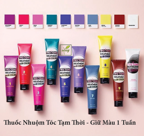  Thuốc Nhuộm Tóc Tạm Thời Etude House Two Tone Treatment Hair Color 