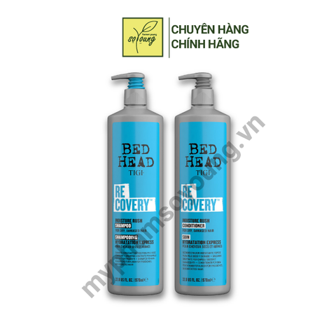  Bộ Dầu Gội Xả TIGI BED HEAD RECOVERY Dưỡng Ẩm Cho Tóc 970ML 