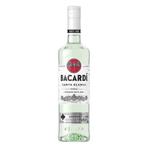 Bacardí Carta Blanca Superior White Rum 40% 12*75cl