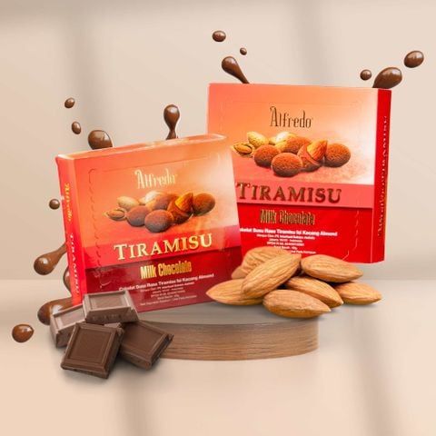  Sô cô la sữa hạnh nhân Alfredo tiramisu 65 g - GIAO HÀNG TOÀN QUỐC 