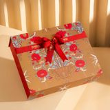  Hộp Quà Trà - Ăn Vặt Tone Vàng Đỏ Cơ Bản - GIAO NỘI THÀNH HCM 