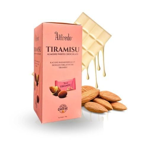  Sô cô la trắng hạnh nhân Alfredo tiramisu cheese 180 g 
