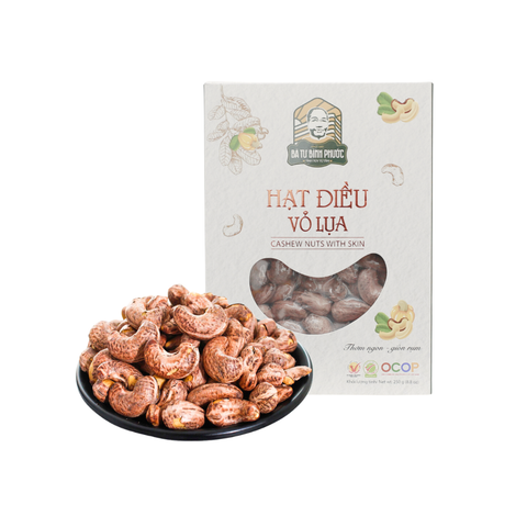 Hạt Điều vỏ lụa Bà Tư Bình Phước - 250G/Hộp  - GIAO HÀNG TOÀN QUỐC 