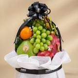  Giỏ Trái Cây Hỗn Hợp Tone Trắng Đen Tiêu Chuẩn - GIAO NỘI THÀNH TPHCM 