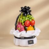  Giỏ Trái Cây Tươi Hỗn Hợp Tone Trắng Đen Tiêu Chuẩn - GIAO NỘI THÀNH TPHCM 