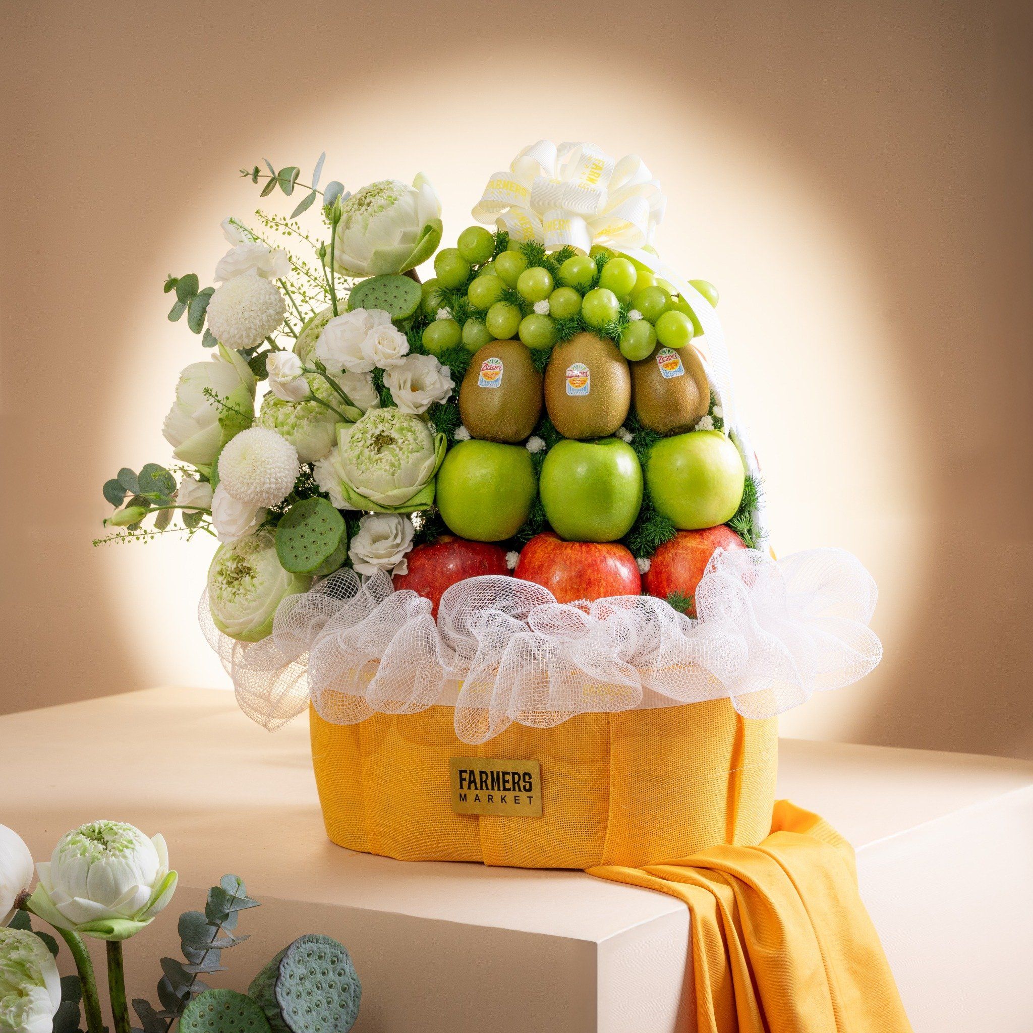  Giỏ Tâm Quả Hòa Sen - GIAO NỘI THÀNH TPHCM 