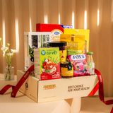  Giỏ Quà Ăn Vặt Tone Kem Cơ Bản - GIAO NỘI THÀNH HCM 