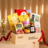  Giỏ Quà Ăn Vặt Tone Kem Tiêu Chuẩn - GIAO NỘI THÀNH HCM 