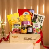  Giỏ Quà Ăn Vặt Tone Kem Tiêu Chuẩn - GIAO NỘI THÀNH HCM 