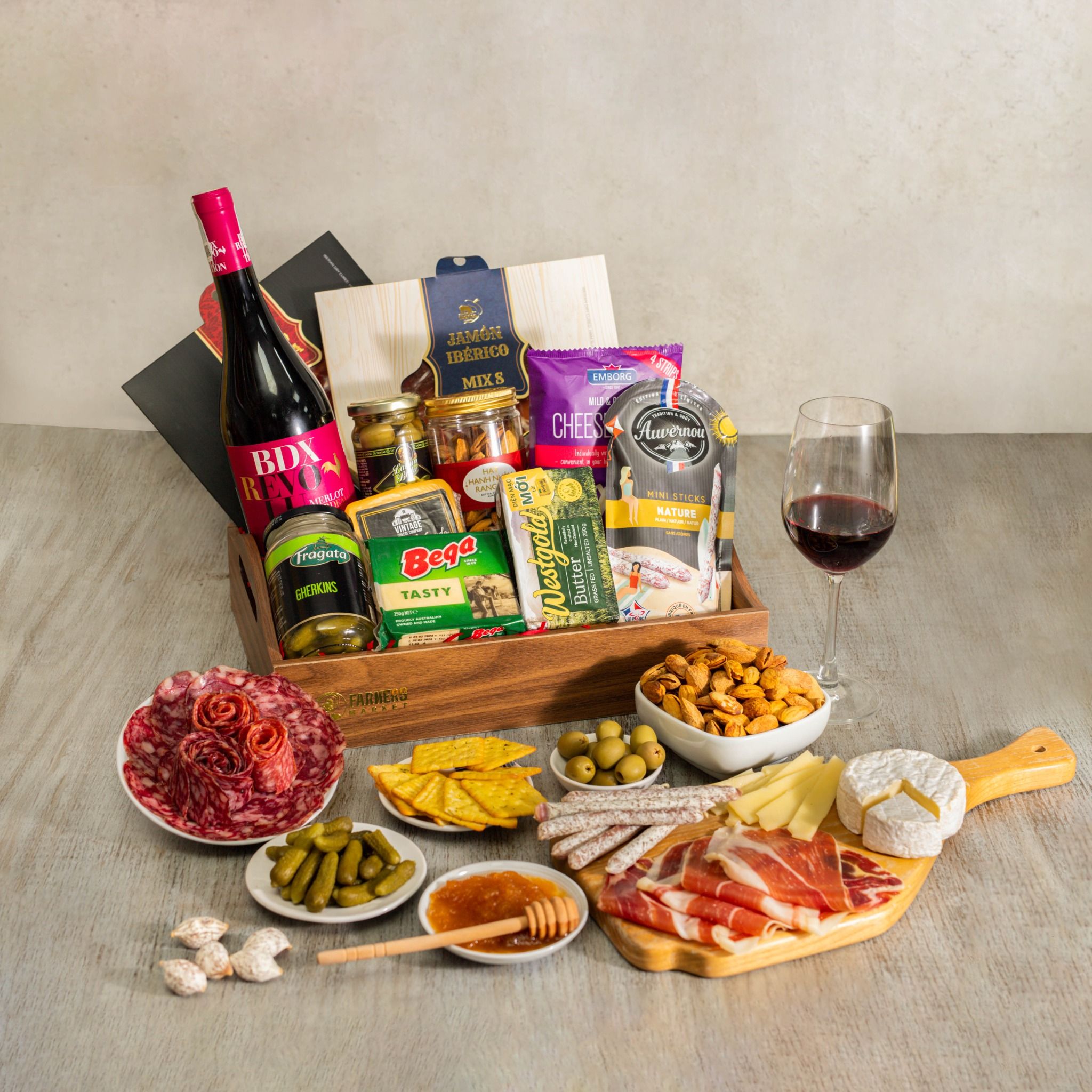  GIỎ QUÀ TẾT GOURMET DELIGHTS R.02 - GIAO NỘI THÀNH TPHCM 