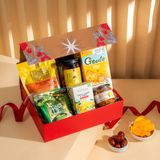  Hộp Quà Trà - Ăn Vặt Tone Vàng Đỏ Cơ Bản - GIAO NỘI THÀNH HCM 