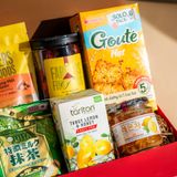  Hộp Quà Trà - Ăn Vặt Tone Vàng Đỏ Cơ Bản - GIAO NỘI THÀNH HCM 