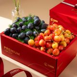  Hộp Quà Cherry Vàng và Nho Đen Tone Đỏ Thanh Lịch - GIAO HÀNG NỘI THÀNH HCM 
