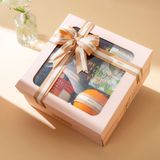  Hộp Quà Trái Cây, Trà và Hạt Điều Tone Hồng Cơ Bản - GIAO HÀNG NỘI THÀNH HCM 