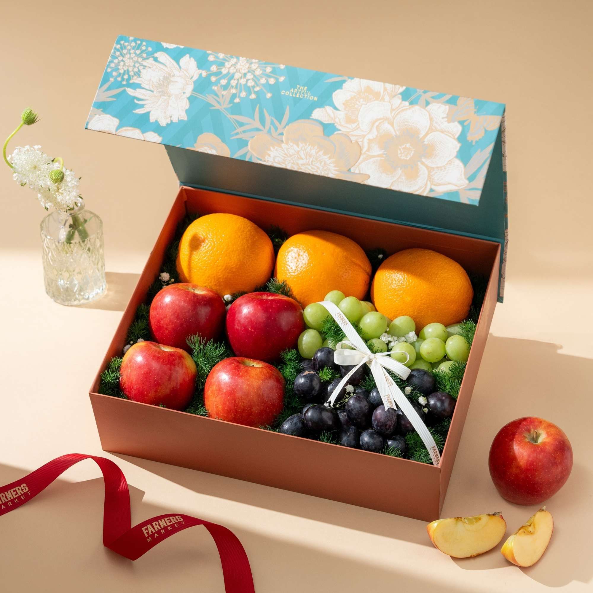  Hộp Quà Trái Cây Tươi Tone Xanh Ngọc Cơ Bản - GIAO HÀNG NỘI THÀNH HCM 