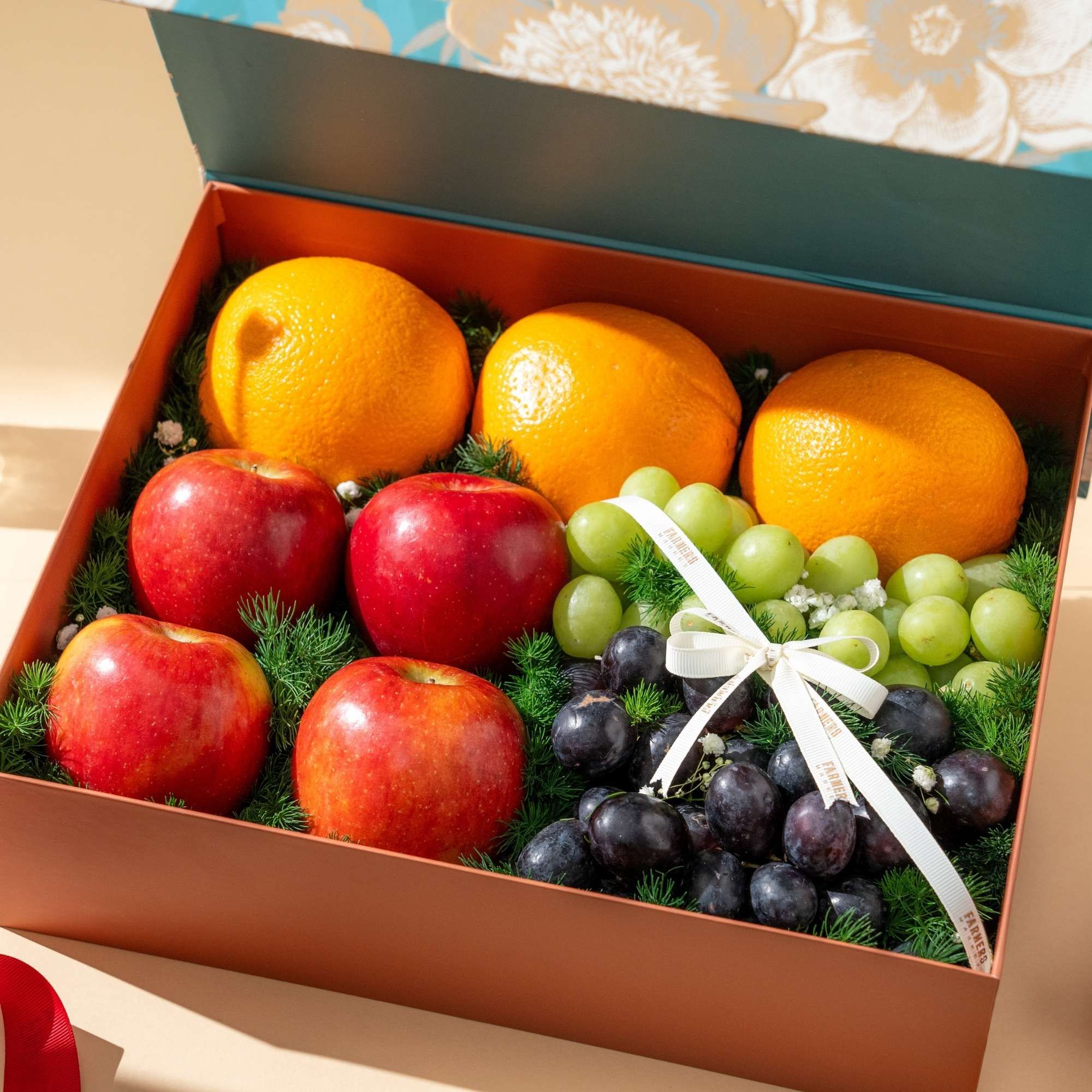 Hộp Quà Trái Cây Tươi Tone Xanh Ngọc Cơ Bản - GIAO HÀNG NỘI THÀNH HCM 