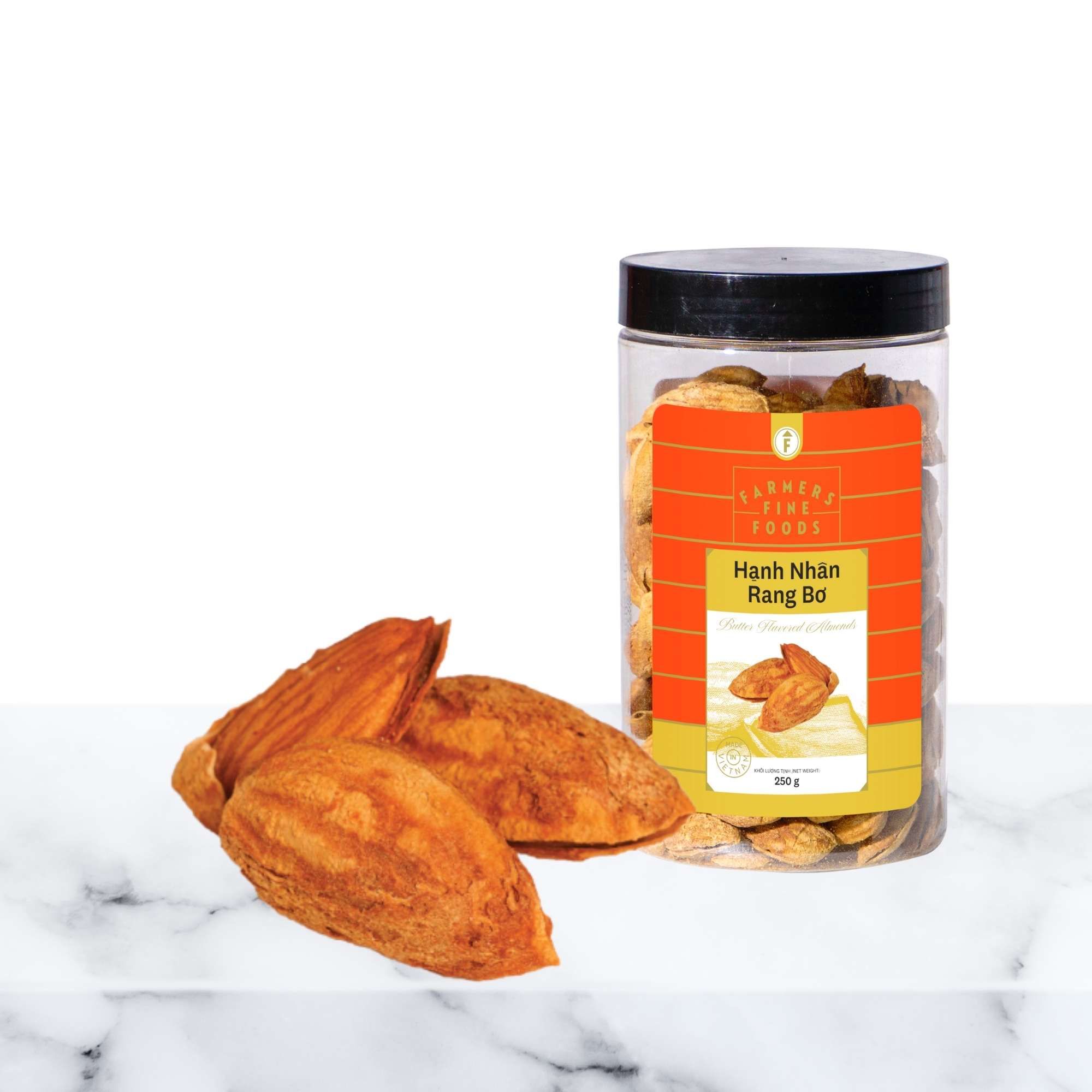  Hạt hạnh nhân rang bơ Farmers Fine Foods 250 g  - GIAO HÀNG TOÀN QUỐC 