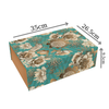 Hộp Quà Tết Floral Art Ful Xanh Ngọc | Hộp Nam Châm (26.5 x 33 x 10.5cm | ngang x dọc x cao)