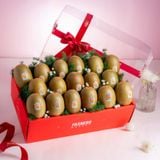  Hộp quà Kiwi vàng tone đỏ tinh tế - GIAO NỘI THÀNH TPHCM 