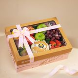  Hộp Quà Trái Cây Tươi Các Loại Tone Hồng Hoạ Tiết Tiêu Chuẩn - GIAO NỘI THÀNH TPHCM 