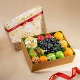  Hộp Quà Trái Cây Tươi Các Loại Tone Vàng Tinh Tế - GIAO NỘI THÀNH TPHCM 