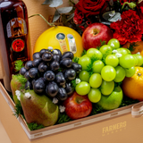  Hộp Quà Trái Cây Và Hoa Hồng Ecuador Đỏ Cao Cấp  - GIAO NỘI THÀNH TPHCM 