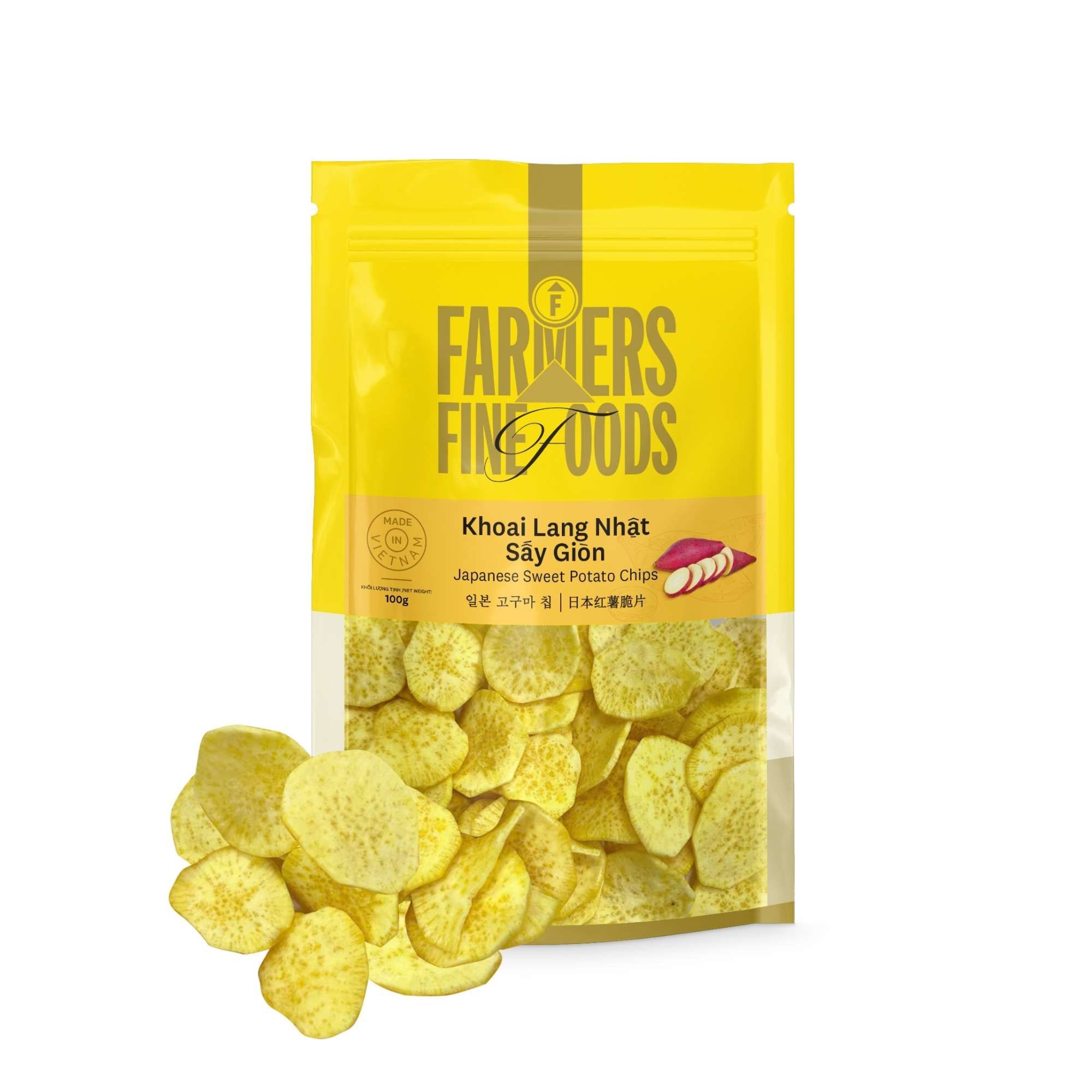  Khoai lang Nhật sấy giòn Farmers Fine Foods 100 g - GIAO HÀNG TOÀN QUỐC 