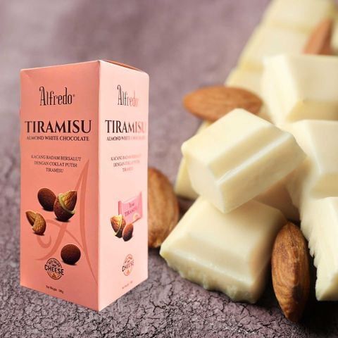  Sô cô la trắng hạnh nhân Alfredo tiramisu cheese 180 g 
