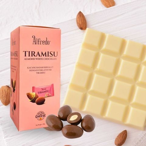  Sô cô la trắng hạnh nhân Alfredo tiramisu cheese 180 g 