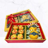  Hộp Quà 2 Khay Họa Tiết Vàng 002 - GIAO NỘI THÀNH TPHCM 
