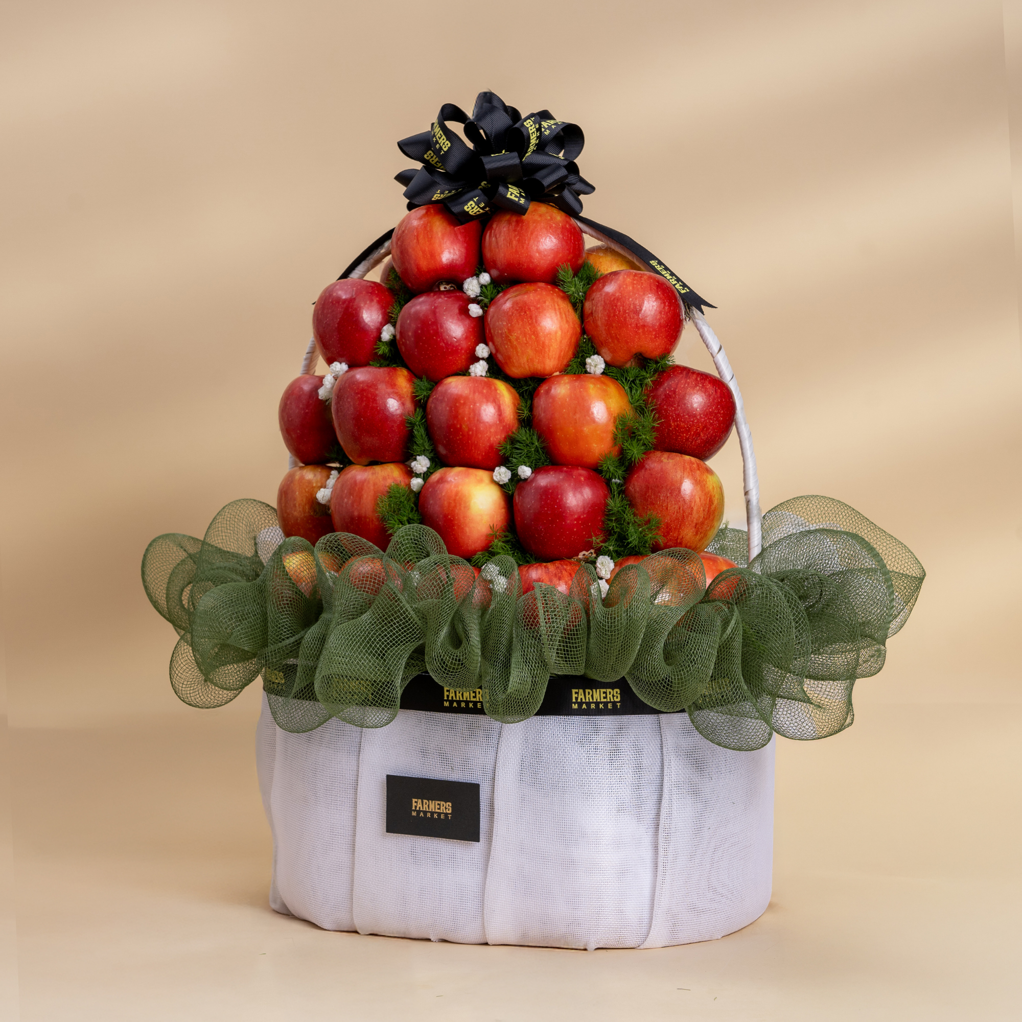  Giỏ Táo Đỏ Tone Trắng Thanh Lịch - GIAO NỘI THÀNH TPHCM 