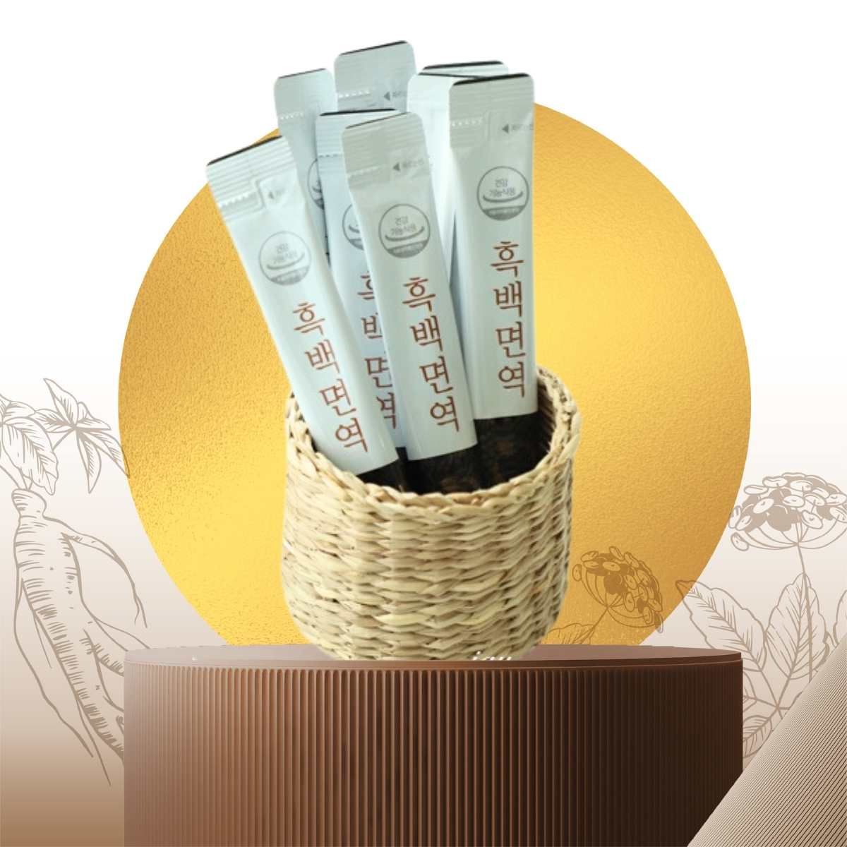  Sâm đen uống cao cấp Heblis Black and White Immune 450 g (30x15g) - GIAO NỘI THÀNH TPHCM 