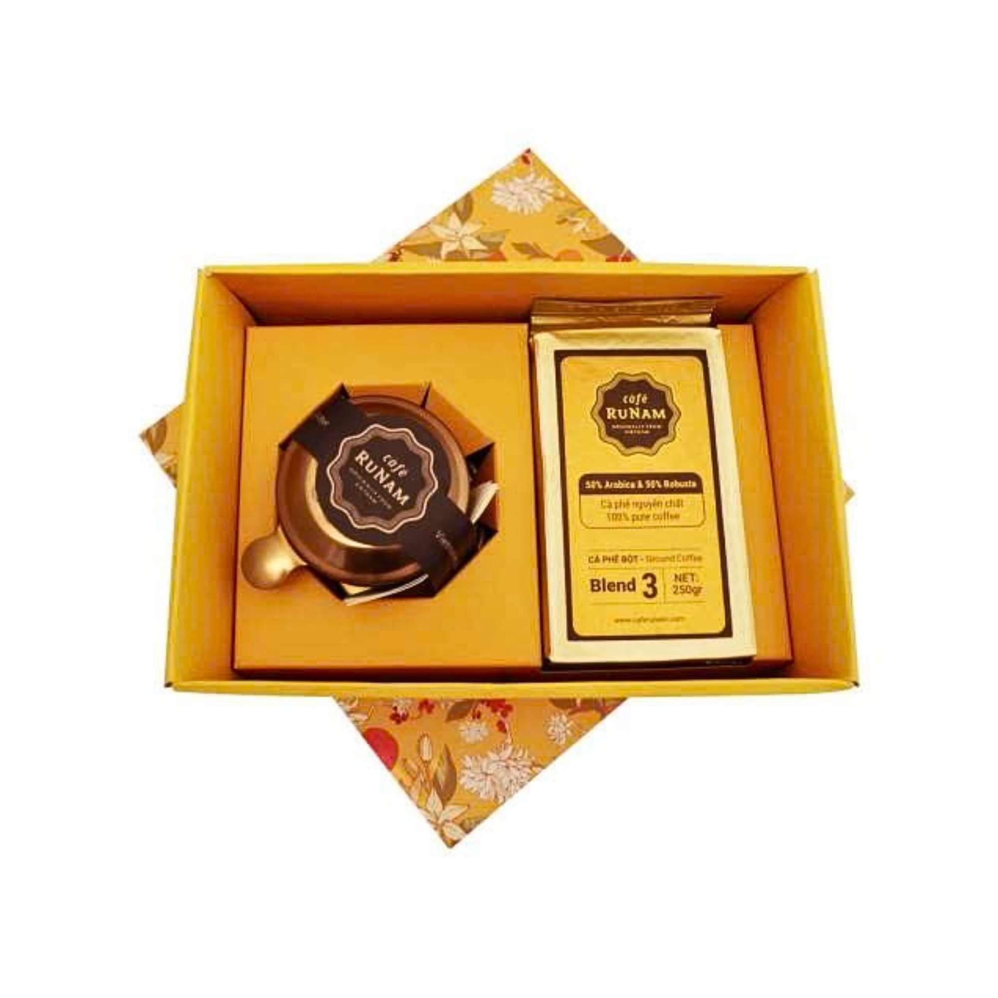  Set cà phê Hương Xuân Runam hộp 250 g - GIAO HÀNG TOÀN QUỐC 