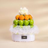  Giỏ Táo Xanh Và Quýt Tone Trắng Cơ Bản - GIAO NỘI THÀNH HCM 