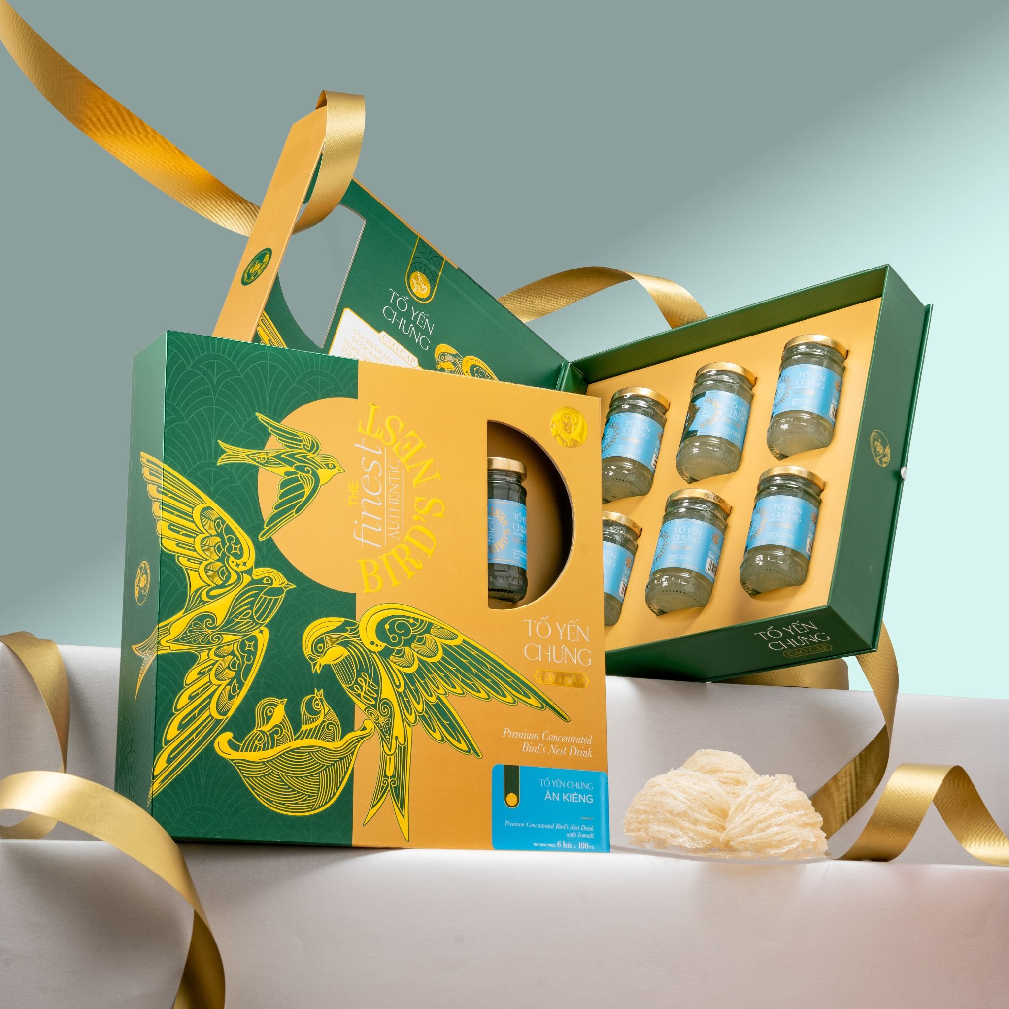  Hộp quà tặng tổ yến chưng ăn kiêng The Finest Bird's Nest 600 ml (6 hủ/hộp) - GIAO HÀNG TOÀN QUỐC 