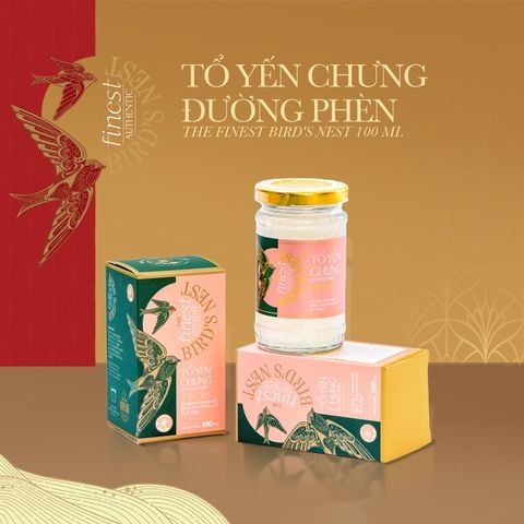 Tổ yến chưng đường phèn The Finest Bird's Nest 100ml - GIAO HÀNG TOÀN QUỐC 