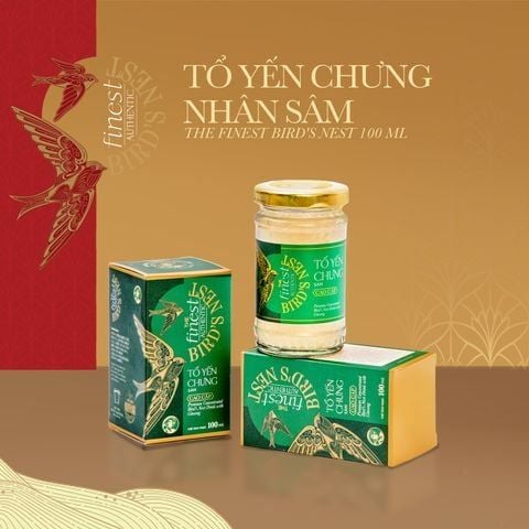  Tổ yến chưng nhân sâm The Finest Bird's Nest 100ml - GIAO HÀNG TOÀN QUỐC 