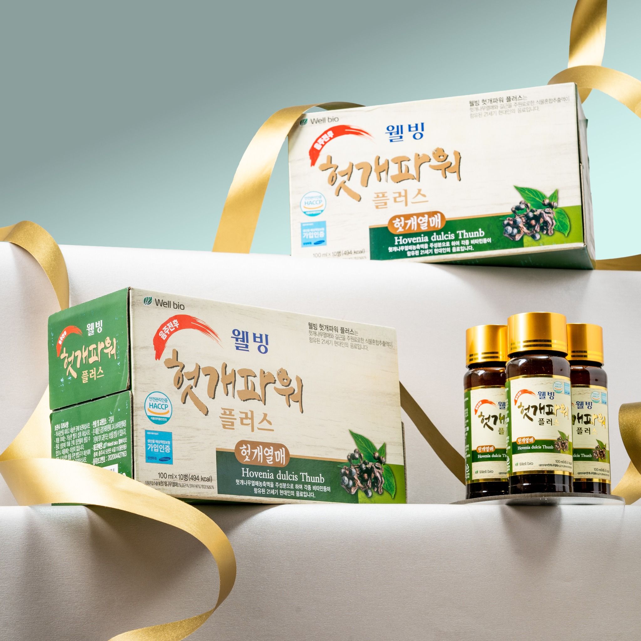  Nước uống Hovenia Dulcis Thunb Wellbio giải Rượu, bổ Gan hộp 1000 ml (10 chai x 100 ml) 