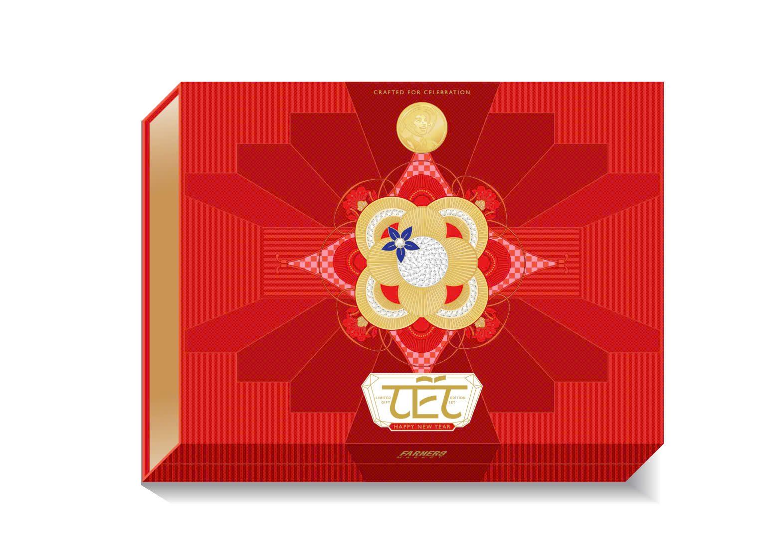  Hộp Quà Tết Diamond Lavish | Hộp Nam Châm (26.5 x 33 x 10.5cm | ngang x dọc x cao) 