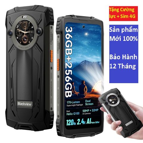 Điện thoại Blackview BV8200 chính hãng mới nguyên seal, Màn hình kép nổi bật