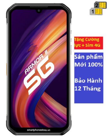 Điện thoại Quân Đội Ulefone Armor 11 phiên bản 5G Siêu tốc độ siêu bền chống nước, chồng va đập