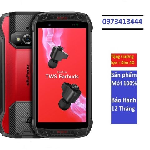 Điện thoại ULEFONE ARMOR 15 chính hãng mới 100% kèm tai nghe Bluetooth Earbuds