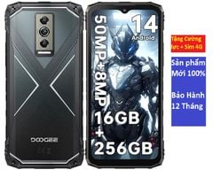 Điện thoại DOOGEE Blade10 Pro chính hãng mới 100% | Mỏng, HD+ 6,56 inch, 16GB+256GB, T606 4G, Cam 50MP, 5150mAh, NFC, Android 14.