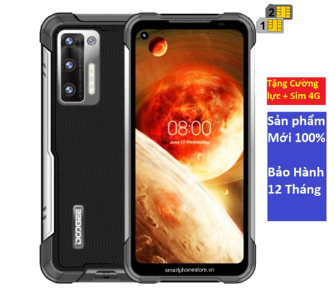 Điện thoại quân đội DOOGEE S97 PRO - SIÊU BỀN PIN KHỦNG  RAM 8GB ROM 128GB - CHÍP HELIO G95 - 5 CAMERA 48MP THƯỚC ĐO LASER