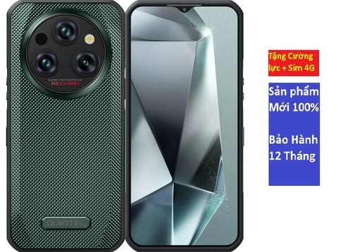 Điện thoại OUKITEL WP35  5G Chính hãng mới nguyên Seal - Thiết kế siêu mỏng với lượng pin siêu khủng 11000 maH